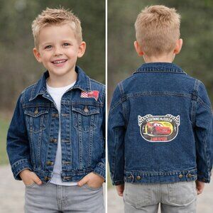 Disney Pixar Cars Lightning McQueen Denim Jacket Small